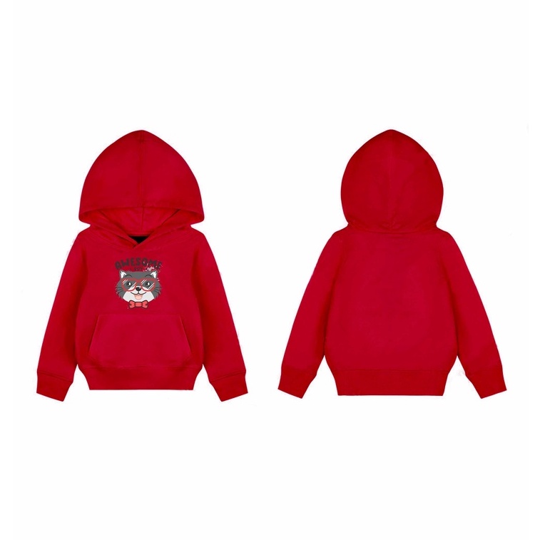 Hoodie Sweater Awsome Sweater Hoodie Pakaian Fleece Anak M -xl