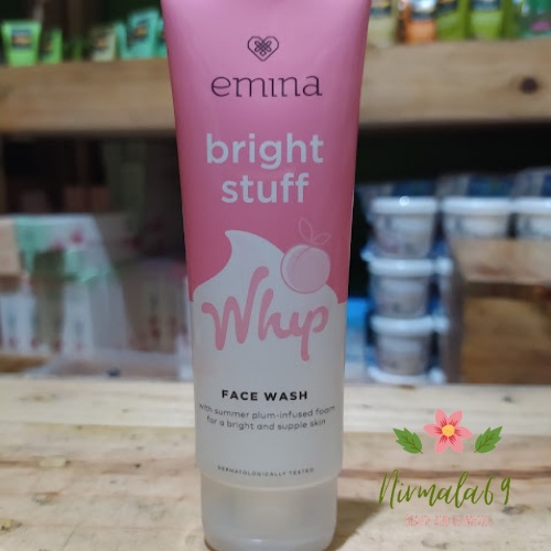 EMINA Bright Stuff Whip Face Wash 50ml/pecuci wajah emina/pembersih wajah emina/facial wash brighten