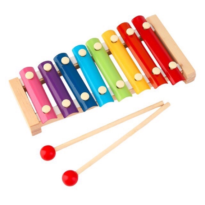 TokoPapin Mainan Edukasi Xylophone Alat Musik Kayu Anak Bayi Kolintang Ketukan Bisa Bunyi Suara Nada Musik Gambang Aman Murah