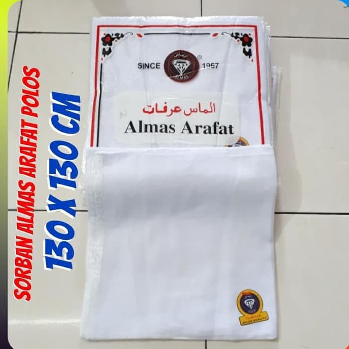 SORBAN ALMAS ARAFAT Putih