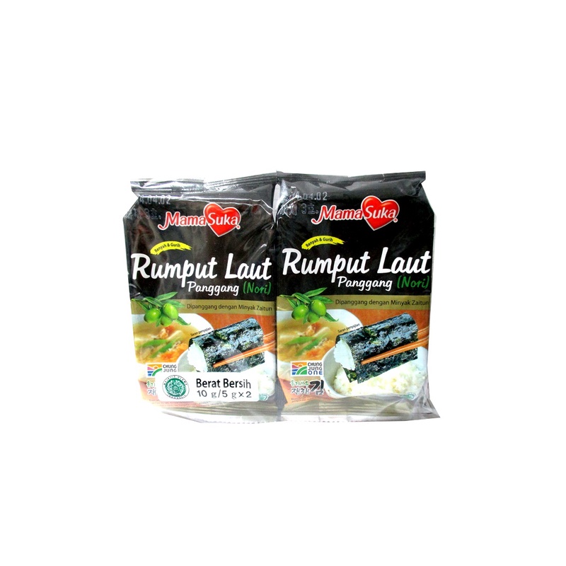 

Mamasuka Rumput Laut Panggang (Nori) 2X4.5G - Alhanan/04
