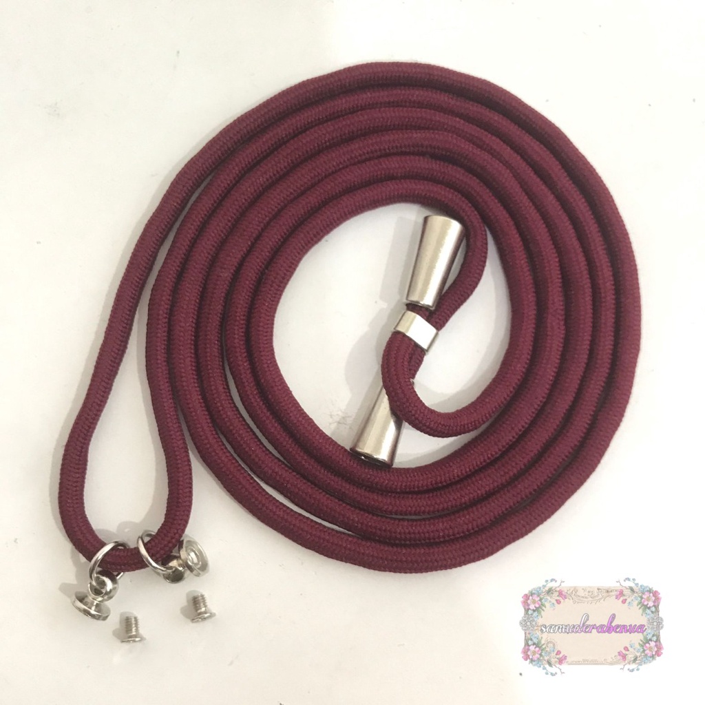 Tali baut sling case slingcase Tali Lanyard Hp Strap Gantungan leher plus Mur + Baut sekrup stainless candy koper choice dove universal SB3061