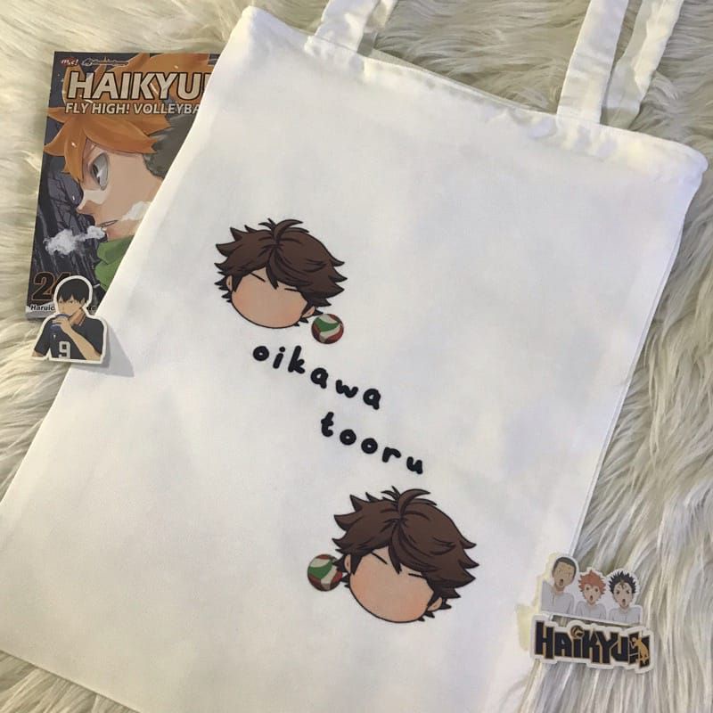 OIKAWA TOORU HAIKYUU totebag dan keycain oikawa