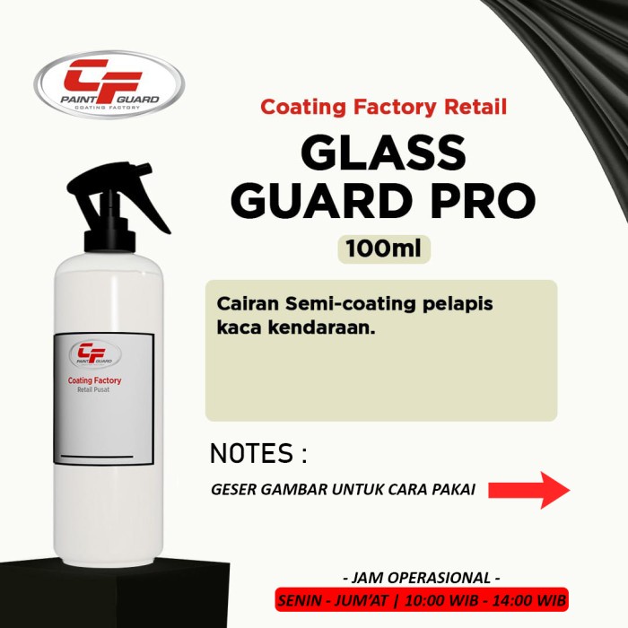 Coating Factory Glass Guard Pro 100Ml Original - 100Ml