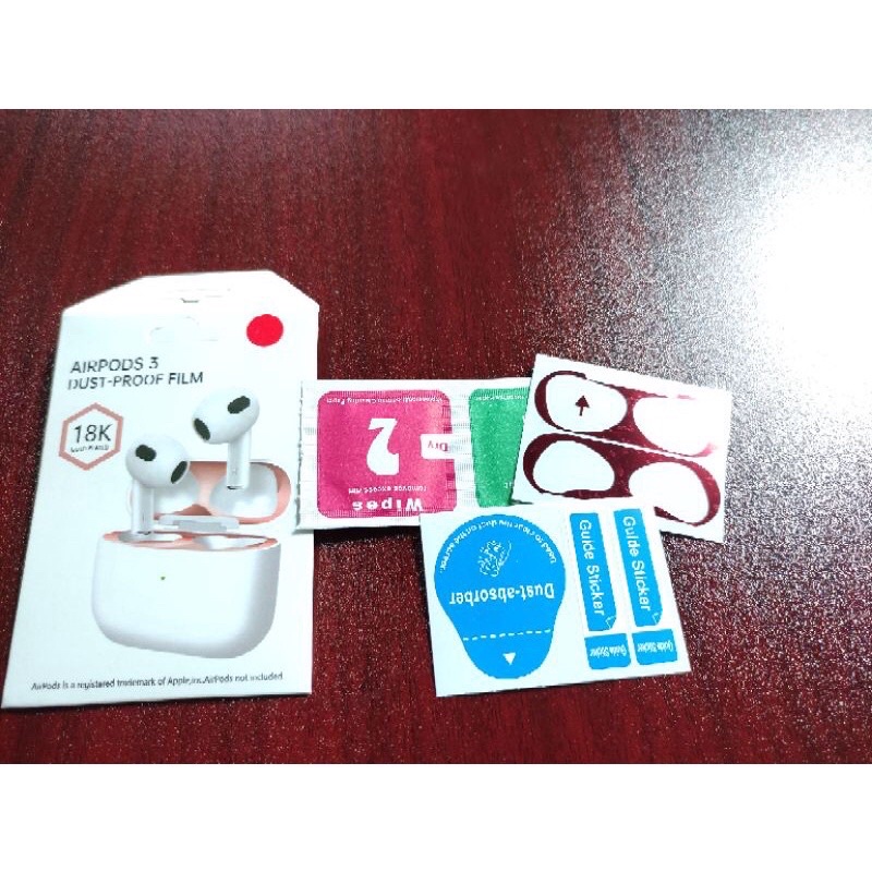 STIKER AIRPODS 3 2 1 pro ANTIDUST AIRPOD PELINDUNG COVER HEADSET