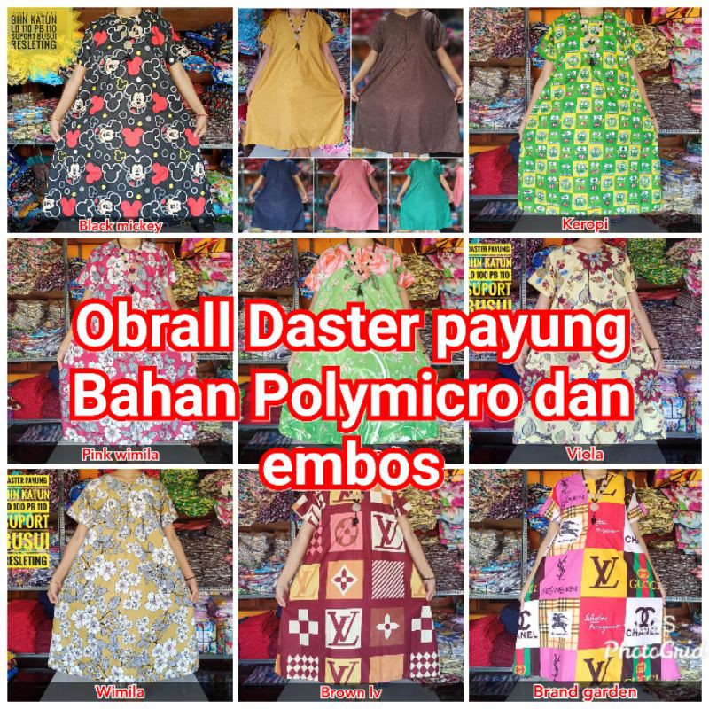 Paket 12 obral daster payung isi 12pcs daster murah