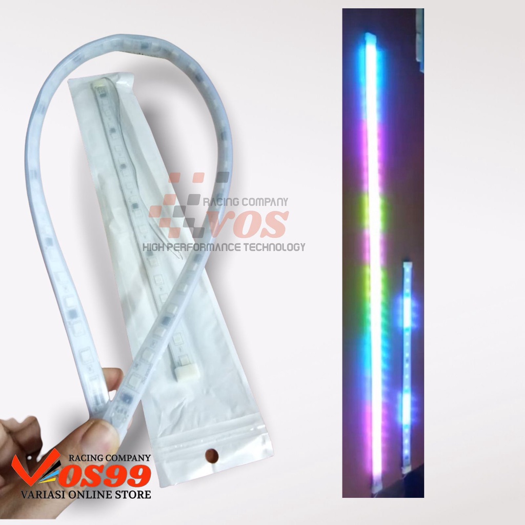 [ 1 BIJI ] LAMPU AURORA ALIS KOLONG RGB GEPENG PANJANG 30CM &amp; 60CM 12V DC UNIVERSAL