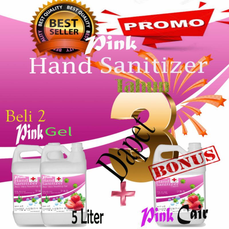 hand sanitizer 5 liter gel promo beli 2 dapat 1 hand sanitizer 5l cair(OC)