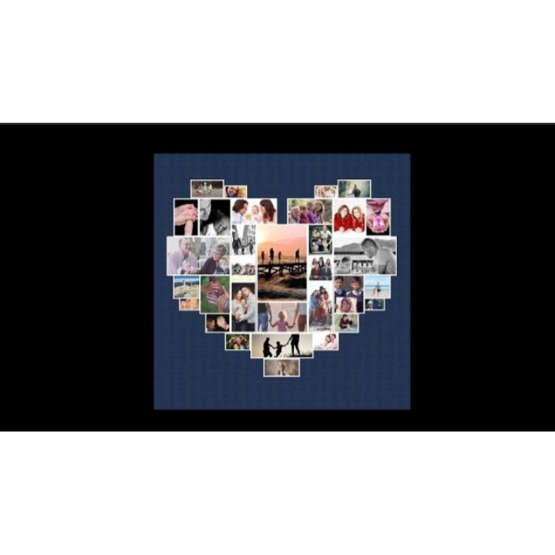 lampu foto kolase love