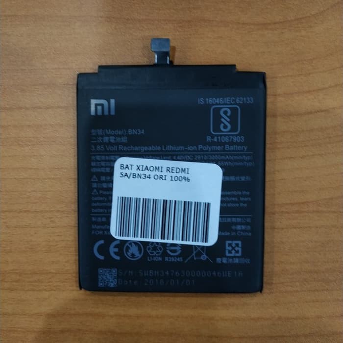 BATERAI XIAOMI REDMI 5A ORI/BN34