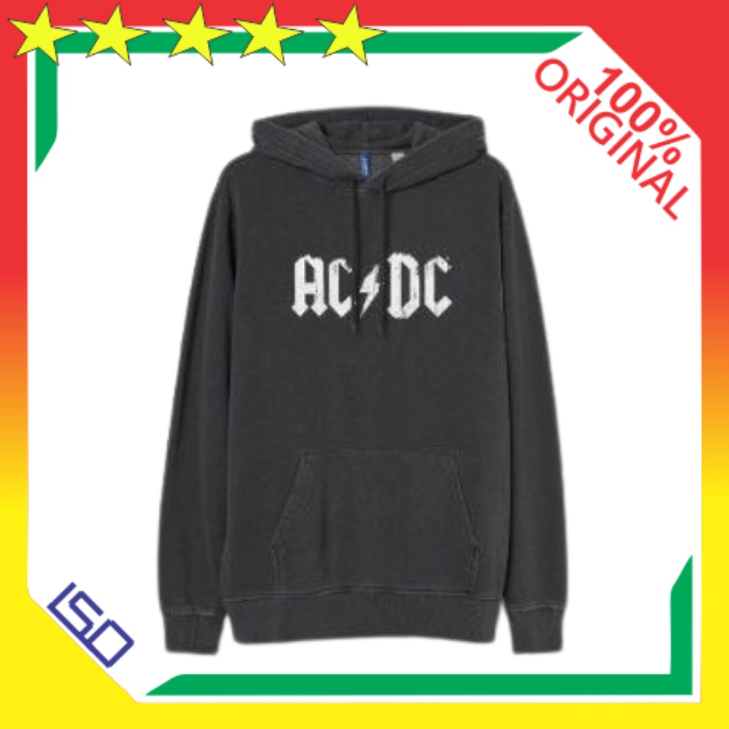 BAJU Jaket Sweater SWEATSHIRT HOODIE H&M ORIGINAL TOUR RED acdc