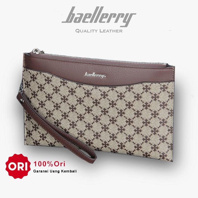 BAELLERRY S5581 Clutch Pria Wanita Bahan Kulit PU Leather Premium WATCHKITE WKOS