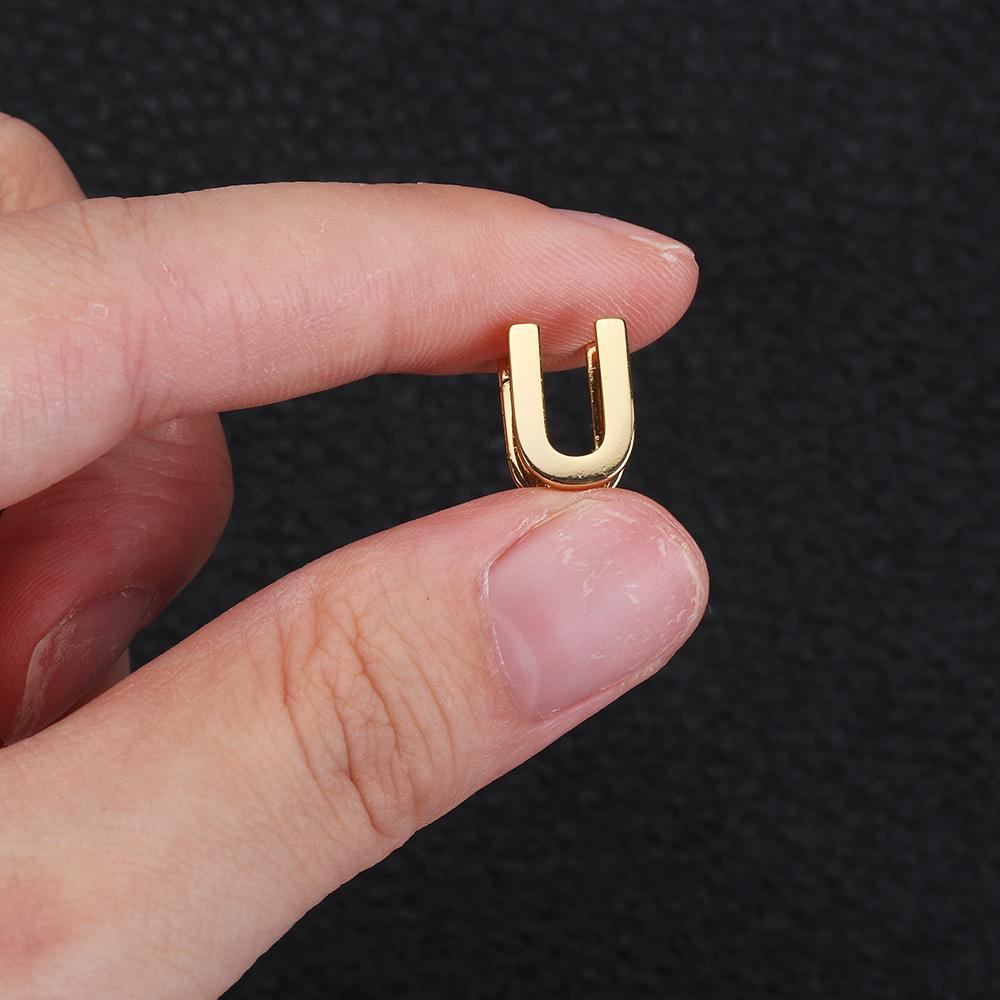 1 Pasang Anting Stud Tindik Desain Bunga Tulisan Dua Sisi Untuk Perhiasan