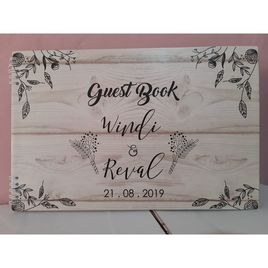 

BUKU TAMU PERNIKAHAN / GUESTBOOK HARD & SOFT COVER / CUSTOM DESIGN / WEDDING & EVENT / FREE PULPEN