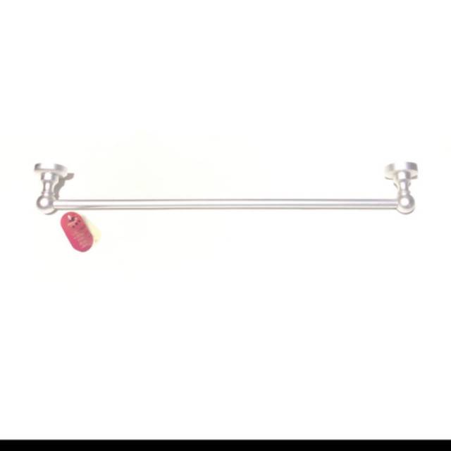 Rak kamar mandi 1 pipa / Rak handuk aluminium / gantungan baju 80162