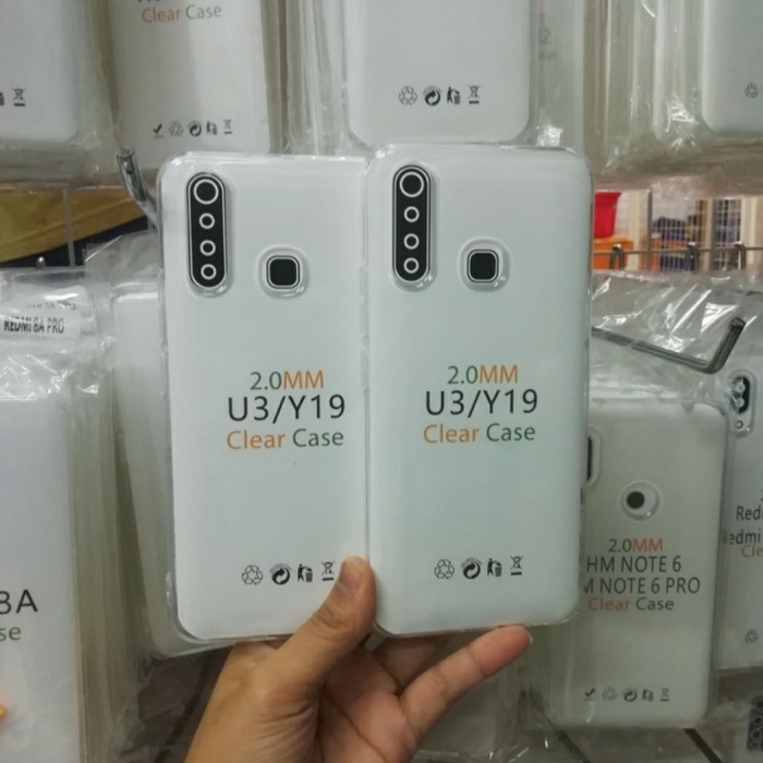 C/C- Softcase Clear Case Silikon Kondom Case Bening Casing HP Vivo Y19