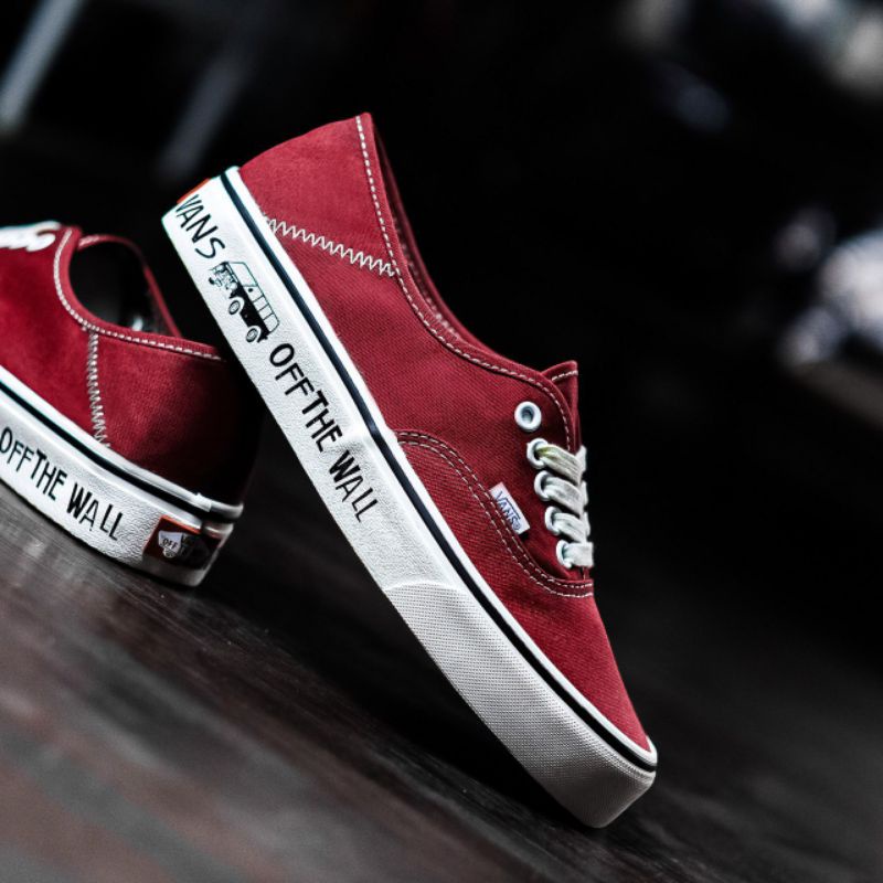 #saleenak Vans Authentic SF x Yasuke Hanai Rumba Red Original