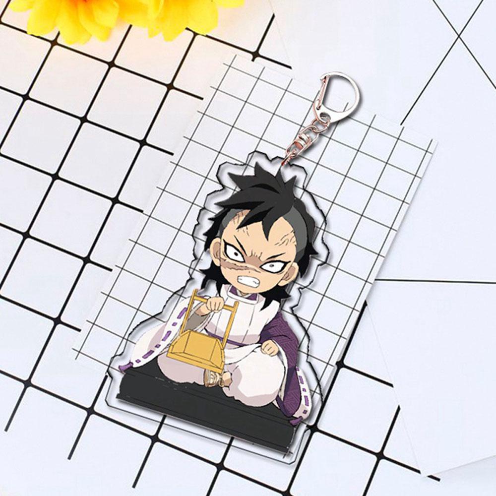 Lanfy Demon Slayer Gantungan Kunci Nezuko Zenitsu Model Patung Kimetsu No Yaiba Inosuke Kyoujurou Key Ring