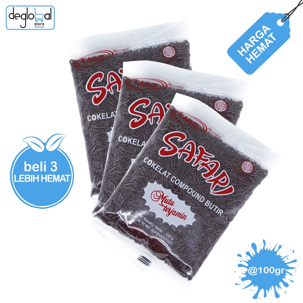 

Paket Hemat Meses Coklat Safari 3 bungkus @100gr