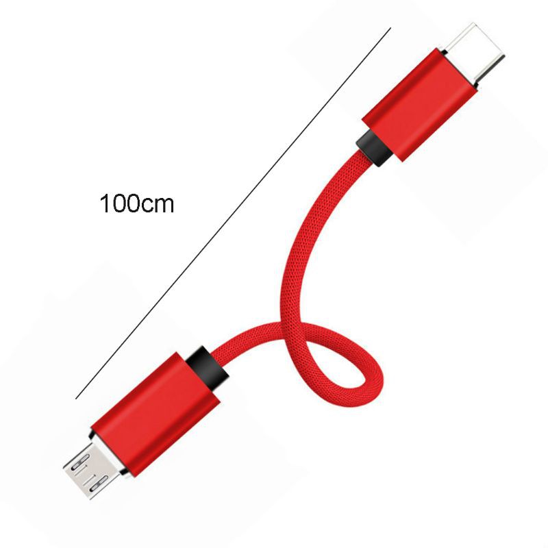 Vivi Kabel Data / Charger Otg Usb Tipe C Ke Micro Usb Male