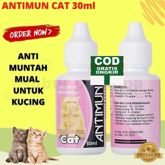 Obat Anti Muntah Kucing ANTIMUN 30ML