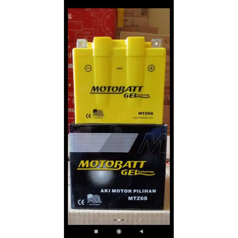 Aki Motor Honda Vario 125 MTZ6S Motobatt Motobat Gel Accu ORIGINAL