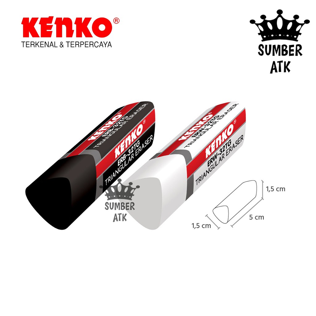 

KENKO Penghapus ERASER ERB/ERW-32TG Triangular