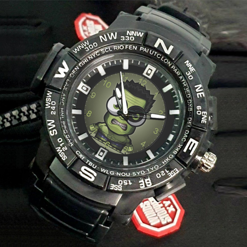 (EXCLUSIVE) Jam Tangan HULK motif 1 Sport Bagus