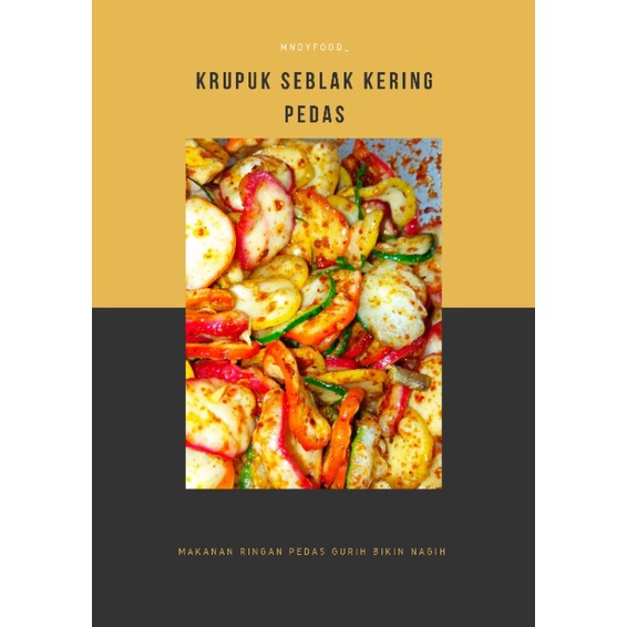 

Krupuk Seblak Kering Pedas/seblakdaunjeruk/seblakkencur/seblakbantat