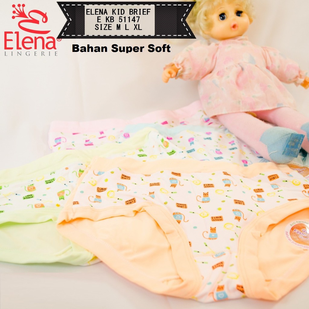 CD Celana Dalam Segitiga Anak Cewek Perempuan Super Soft ELENA 51161, 51152, 51153, 51144, 51145 -47