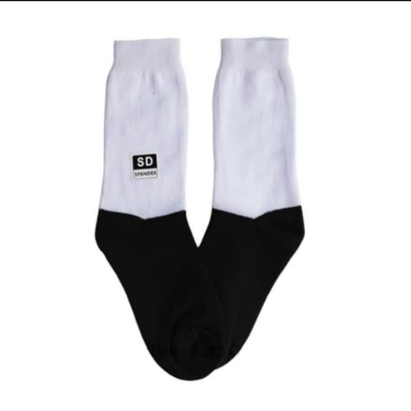 kaos kaki sekolah SD ( Pramuka ) ( putih polos ) ( hitam polos ) ( putih telapak hitam )