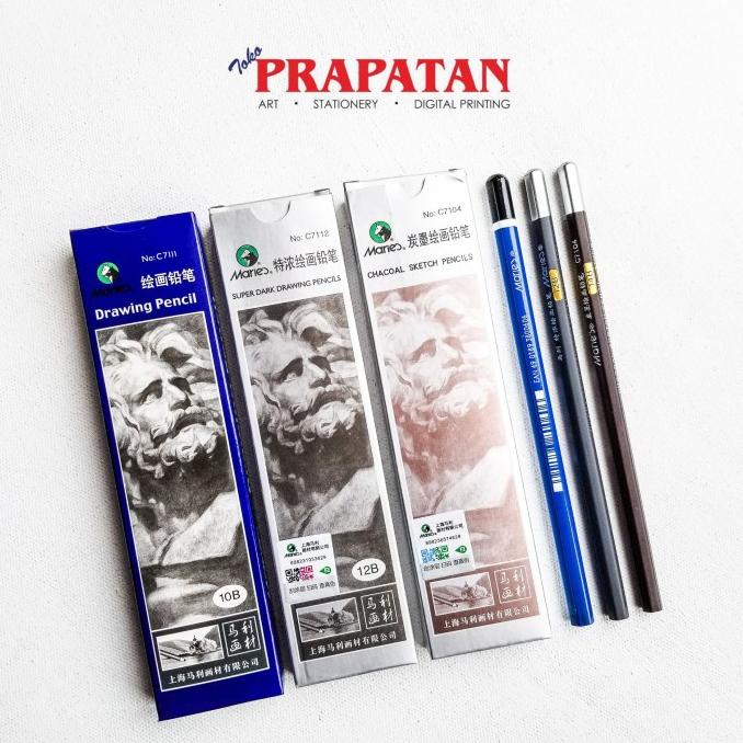 

PROMO Maries Dark Drawing Pencil 10B/12B/14B / Pensil Sketsa - 10B