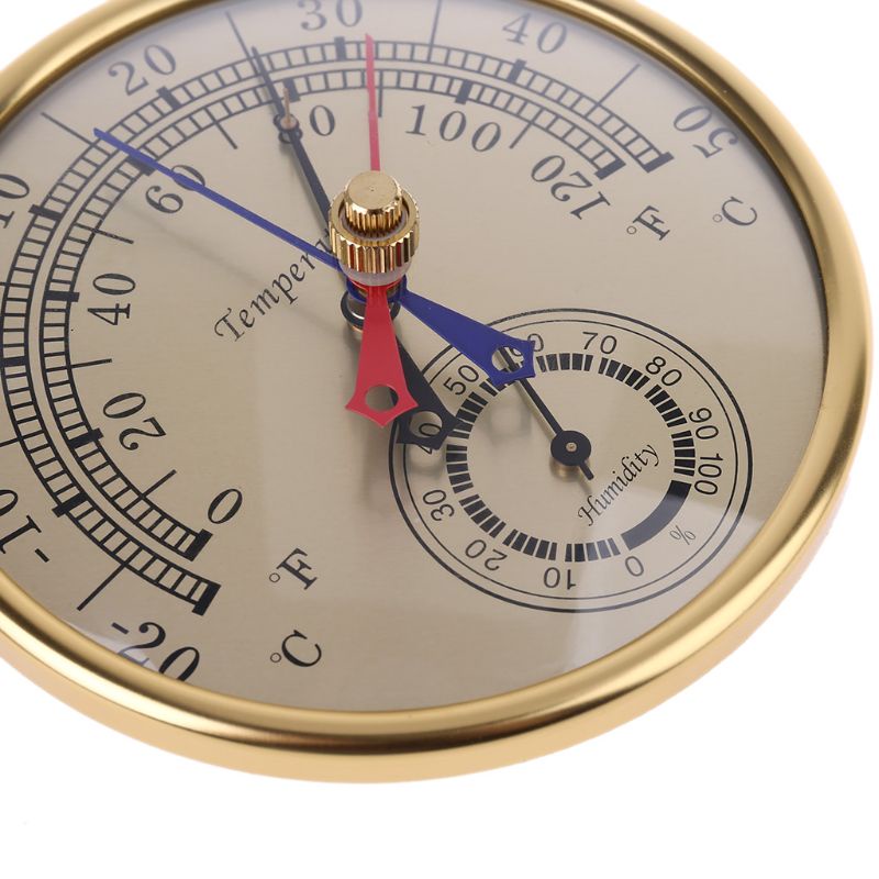 Mary Termometer / Higrometer Analog 5 &quot;Menit Tanpa Baterai Untuk Indoor / Outdoor