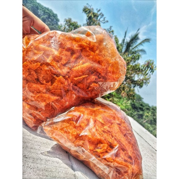 

Kripset Kripik singkong Enak Pedas gurih kemasan 250 g