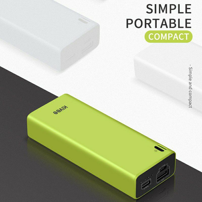 KIVEE PowerBank 10000MAh Input Micro USB &amp; Type-C Port Fast Charging Phone Android IOS