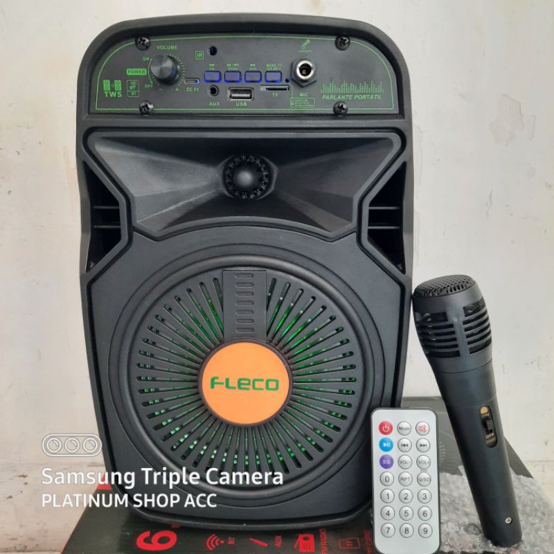 SPEAKER BLUETOOTH FREE MIC KARAOKE  FLECO FL-6011/F-6615/F-804Z SUPER BASS/SALON AKTIF MULTIMEDIA