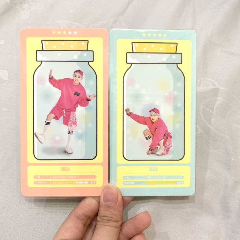 BTS official photocard rare 3/5 5/5 suga yoongi 4th muster cloud card korean japanese