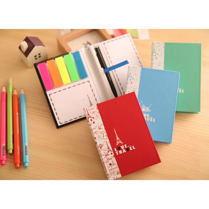 

SALE!!!TERLARIS!!! Stick Note Memo Buku Love Travel MEMO & STICK NOTE