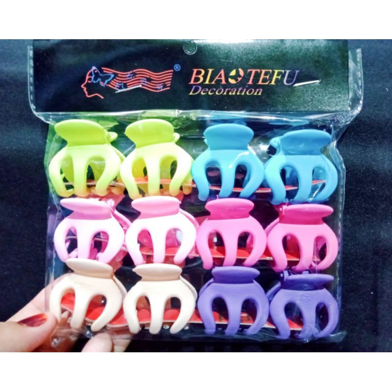 JEPIT JEDAI METALIK DOFF  ISI 12 PCS UK 3,5CM
