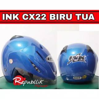 helm INK CX22 stiker Hitam Metalik PAKING+ BUBLE WRAP free ...