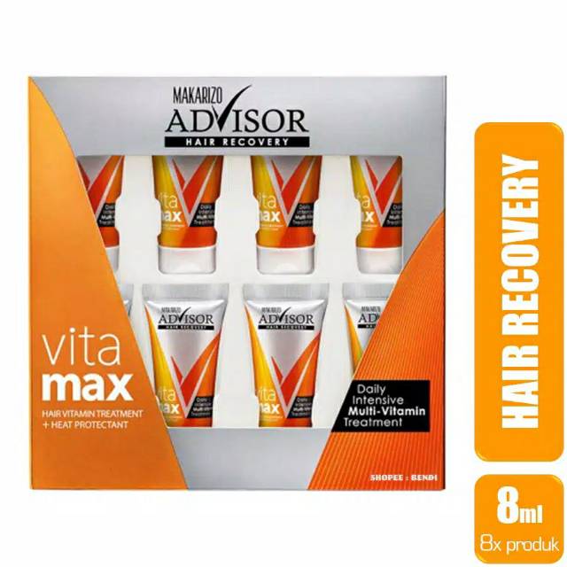 MAKARIZO Advisor Hair Recovery VITAMAX TUBE 8ML BOX ISI 8