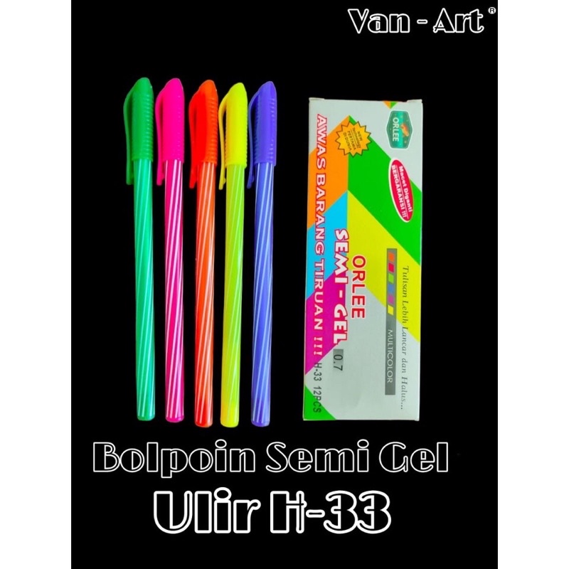 

BOLPEN ULIR SEMI GEL H-33 ISI 12 PCS