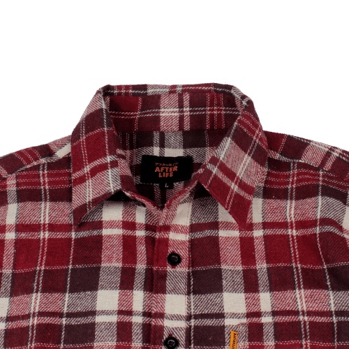 AFTERLIFE - Kemeja Flannel Crimson