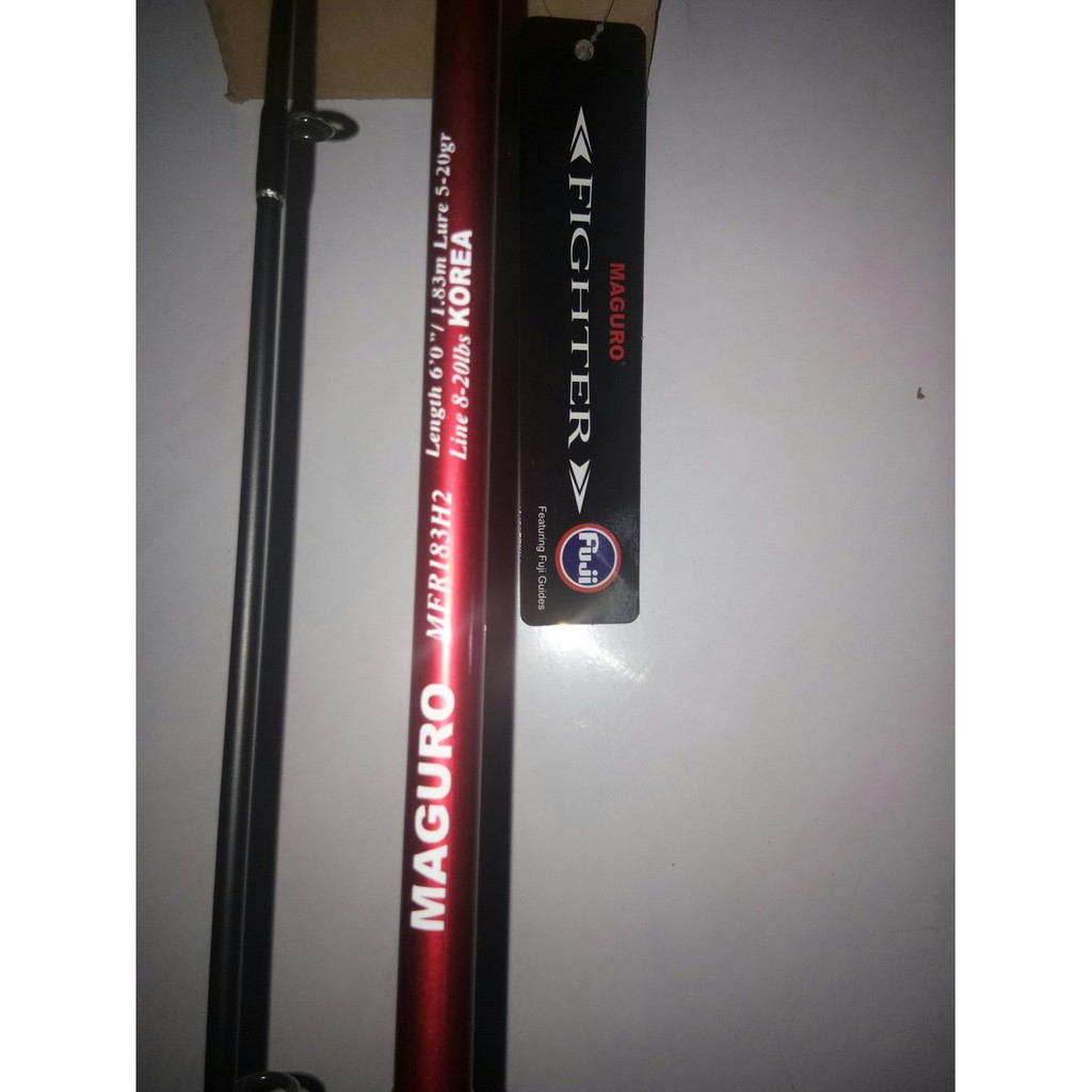 Joran maguro fighter 180 cm - 602  ring fuji - Line 8- 20 lbs / Joran Maguru FIGHTER 180