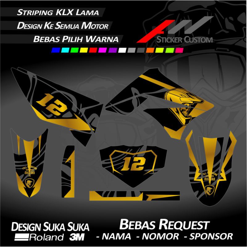 STRIPING KLX LAMA - KLX 150 LAMA DESAIN CUSTOM