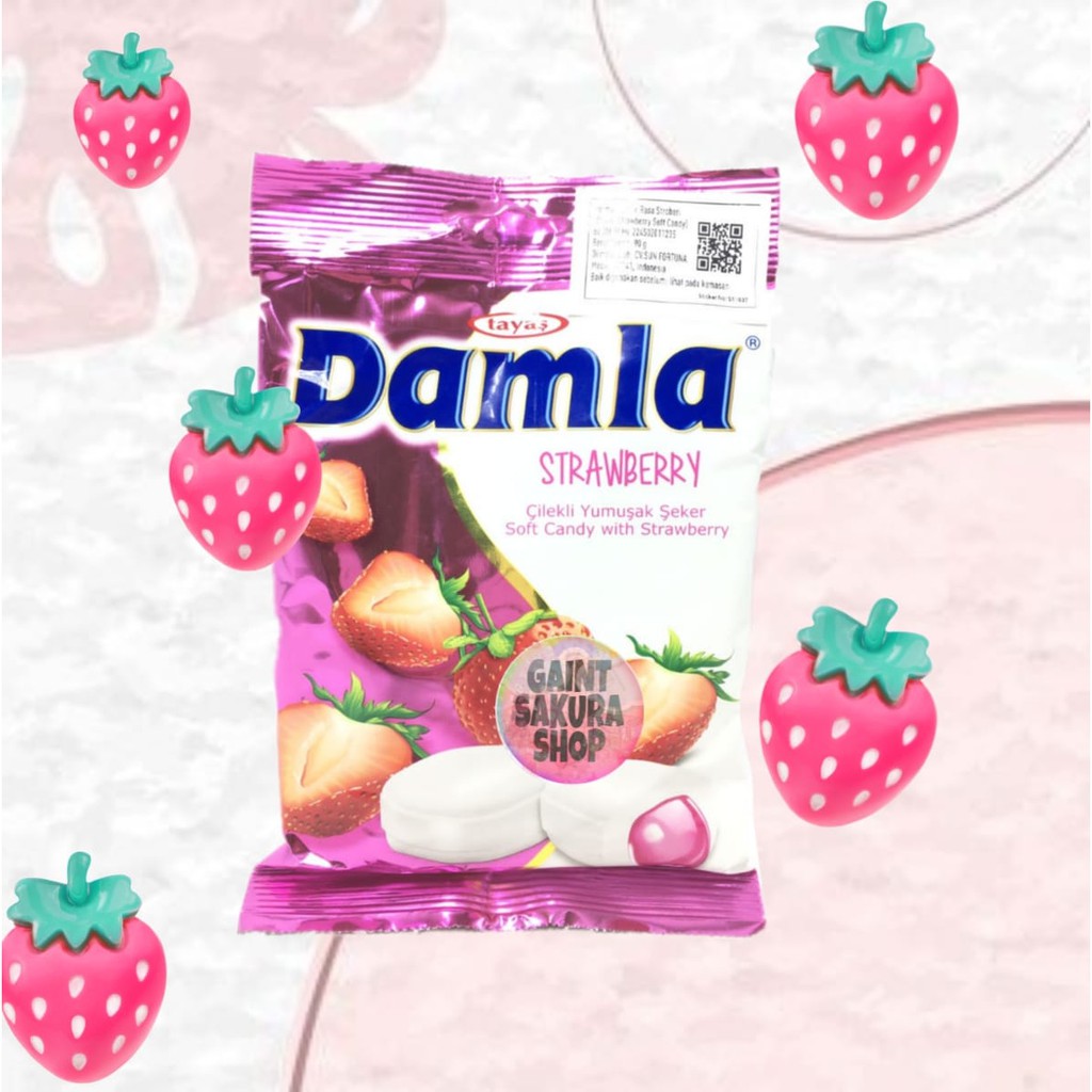

Damla Tayas Strawberry Soft Candy / permen / permen lunak / cemilan / makanan ringan / candy / snack