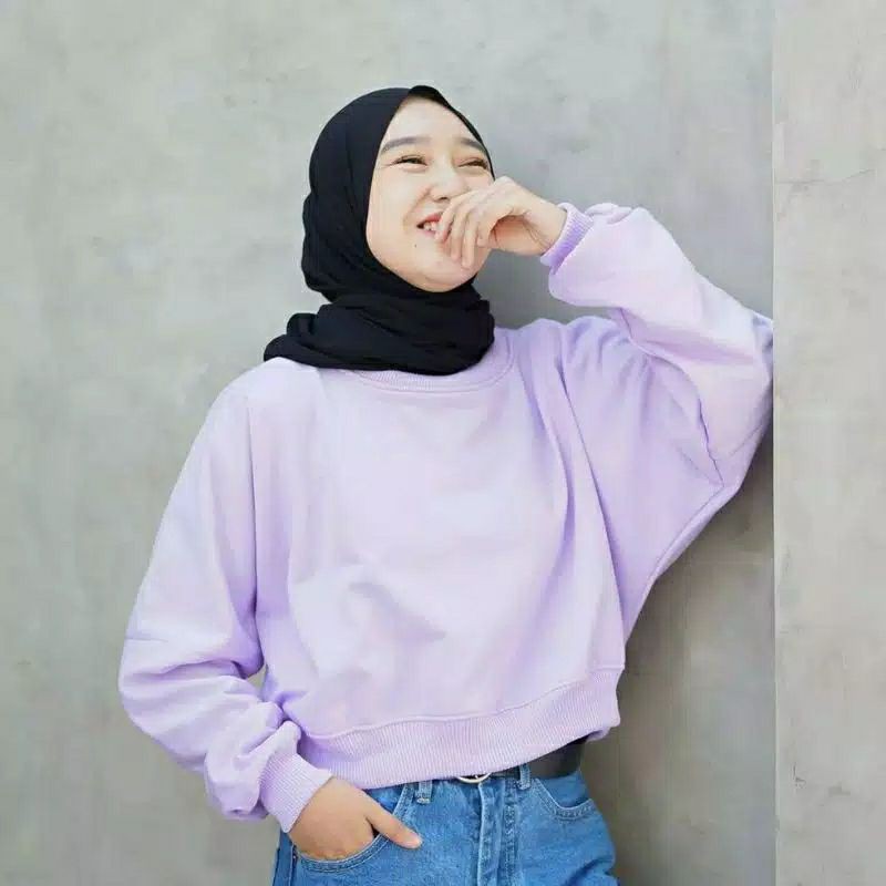 OVERSIZE CROP SWEATER 10 WARNA