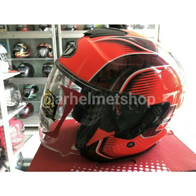 KYT KYOTO ANDI GILANG CEV DOUBLE VISOR MICROLOCK MURAH
