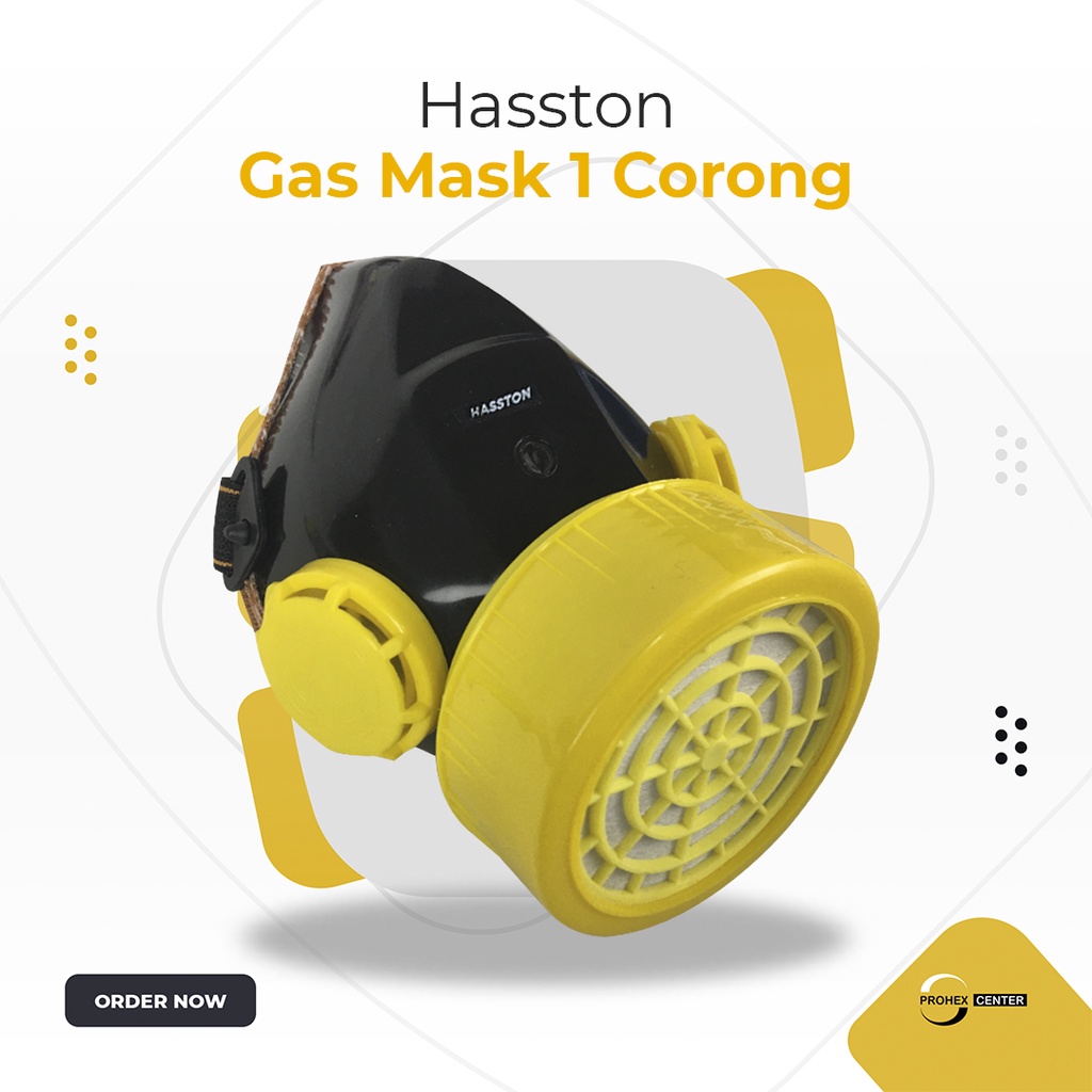Masker Obat Single HASSTON 2343-001 Tabung Single Chemical Respirator