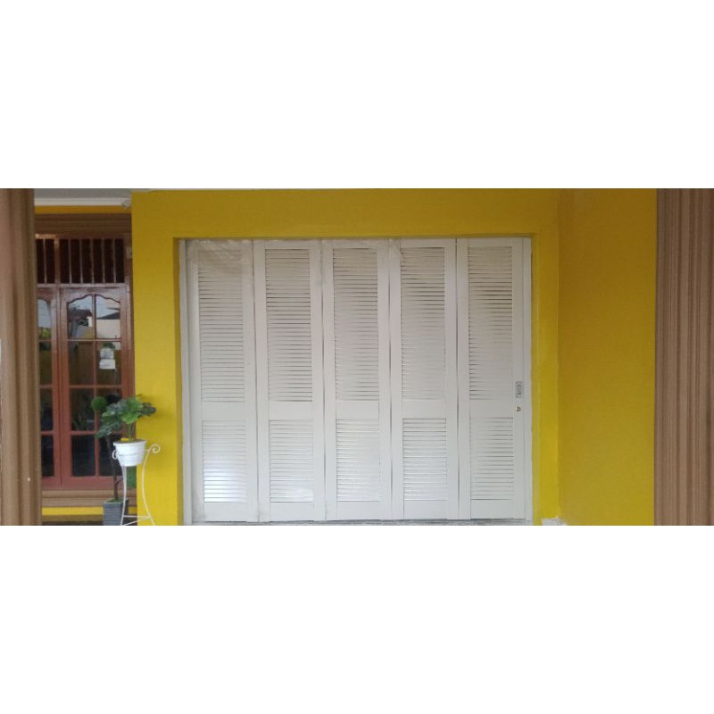 Pintu garasi besi sliding tikung